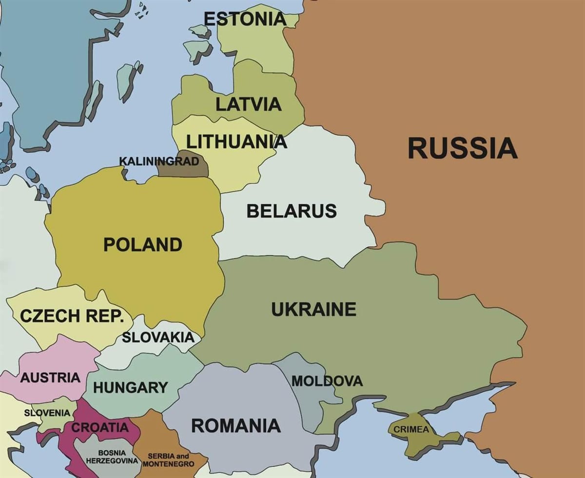 Зураг Словени, хөрш зэргэлдээ улс орнууд