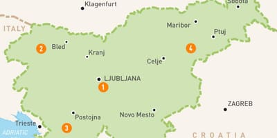 Газрын зураг дахин mesto Словени